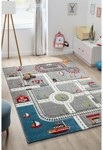 Speedy Kids Town Road Rug