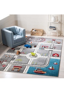 Speedy Kids Town Road Rug