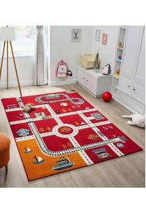 Speedy Kids Town Road Rug