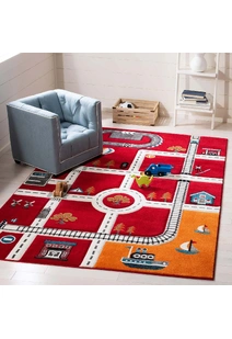 Speedy Kids Town Road Rug