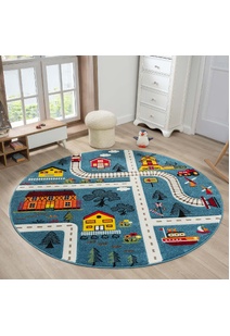 Speedy Kids Town Road Rug
