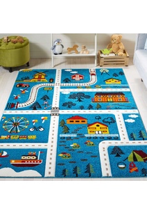 Speedy Kids Town Road Rug
