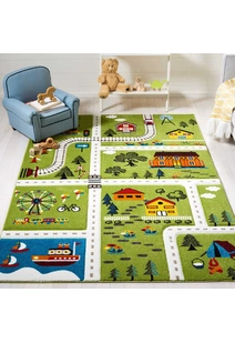 Speedy Kids Town Road Rug