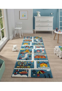 Speedy Kids Town Road Rug