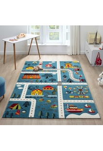 Speedy Kids Town Road Rug