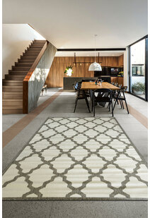 Soleil Ivory Flatweave Trellis Rug