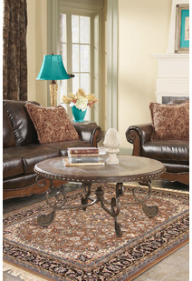 Tapis Brown Classic Medallion Rug