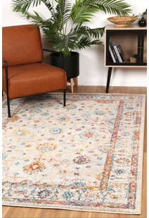Tina Cream Traditional Floral Rug