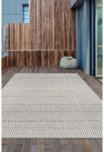 Vala Geometric Striped Rug